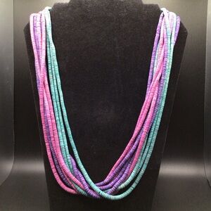 Vintage Multicolor Beaded Necklace